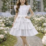 Sukienki DZIECIĘCA size 4-14 lat_ paczka 6szt _1 kolor 3877819