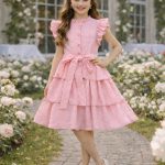 Sukienki DZIECIĘCA size 4-14 lat_ paczka 6szt _1 kolor 3877822