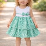 Sukienki DZIECIĘCA size 6-36M_ paczka 6szt _1 kolor 4259815