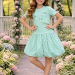 Sukienki DZIECIĘCA size 4-14 lat_ paczka 6szt _1 kolor 4259823