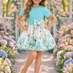 Sukienki DZIECIĘCA size 4-14 lat_ paczka 6szt _1 kolor 4259837