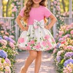 Sukienki DZIECIĘCA size 4-14 lat_ paczka 6szt _1 kolor 4259838