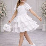 Sukienki DZIECIĘCA size 4-14 lat_ paczka 6szt _1 kolor 4259842