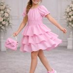 Sukienki DZIECIĘCA size 4-14 lat_ paczka 6szt _1 kolor 4259843