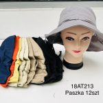 Czapki Damskie paczka 12szt _Mix kolor 6204335