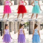 Sukienki DZIECIĘCA size 4-14 lat_ paczka 6szt _1 kolor 6205886