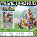 MAGNETYCZNY ZESTAW KLOCKÓW JAK MINECRAFT 80el + 1 figurki 1753648