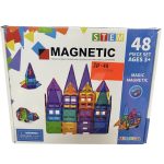 48PCS KLOCKI MAGNETYCZNE EDUKACYJNE GRUBE SILNE PANELE KONSTRUKCYJNE 3D MAGNESY 8605953