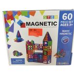 60PCS KLOCKI MAGNETYCZNE EDUKACYJNE GRUBE SILNE PANELE KONSTRUKCYJNE 3D MAGNESY 8605954