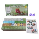KLOCKI 64PCS MAGNETYCZNE MINECRAFT