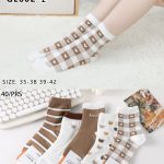 SKARPETY / STOPKI DAMSKIE .SIZE: 35-42_ (40PAR/PACZKA) KOLOR JAK NA ZDZIĘCIU 6412851