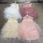 Sukienki DZIECIĘCA size 12-36 m_ paczka 5szt _1 kolor 8878423