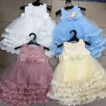 Sukienki DZIECIĘCA size 12-36 m_ paczka 5szt _1 kolor 8878427