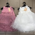 Sukienki DZIECIĘCA size 12-36 m_ paczka 5szt _1 kolor 8878432