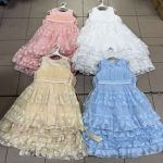Sukienki DZIECIĘCA size 4-14 lat_ paczka 6szt _1 kolor 8878436