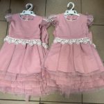 Sukienki DZIECIĘCA size 98-128_ paczka 6szt _1 kolor 8878448