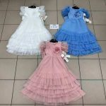 Sukienki DZIECIĘCA size 4-14 lat_ paczka 6szt _1 kolor 2220281