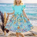 Sukienki DZIECIĘCA size 4-14 lat_ paczka 6szt _1 kolor 1618228
