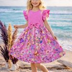 Sukienki DZIECIĘCA size 4-14 lat_ paczka 6szt _1 kolor 1618229