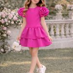 Sukienki DZIECIĘCA size 4-14 lat_ paczka 6szt _1 kolor 1618232