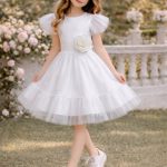 Sukienki DZIECIĘCA size 4-14 lat_ paczka 6szt _1 kolor 1618235