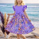 Sukienki DZIECIĘCA size 4-14 lat_ paczka 6szt _1 kolor 1108830