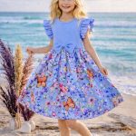 Sukienki DZIECIĘCA size 4-14 lat_ paczka 6szt _1 kolor 1108833