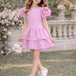 Sukienki DZIECIĘCA size 4-14 lat_ paczka 6szt _1 kolor 1108836