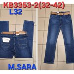 Spodnie JEANSOWE MĘSKA m.sara_size 32-42_paczka 12 szt_ 8501693