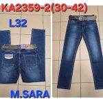 Spodnie JEANSOWE MĘSKA m.sara_size 30-42_paczka 12 szt_ 6276992