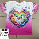 Bluzki DZIECIĘCA size 2-7 lat _ paczka 5szt _1 kolor 9208067