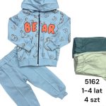 Komplety DZIECIĘCA size 1-4 lat _ paczka 4szt _1 kolor 9208990