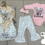Komplety DZIECIĘCA size 6-18 m _ paczka 6szt _1 kolor 9209008