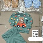Komplety DZIECIĘCA size 6-18 m _ paczka 4szt _1 kolor 9209016