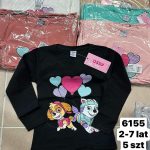 Bluzki DZIECIĘCA size 2-7 lat _ paczka 5szt _1 kolor 9208911