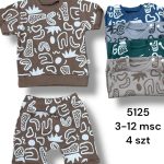 Komplety DZIECIĘCA size 3-12 m _ paczka 4szt _1 kolor 9208957