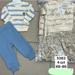 Komplety DZIECIĘCA size 68-86 _ paczka 4szt _1 kolor 9208960