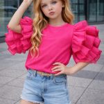 Bluzka DZIECIĘCA size 4-14 lat_ paczka 6szt _1 kolor 9936283