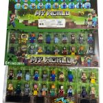 ZESTAW FIGURKI KLOCKI MINECRAFT 20szt AKCESORIA ZESTAW KLOCKI