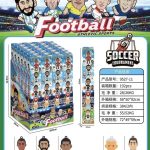 ZESTAW FIGURKI 6PCS  PIŁKARSKI Z PIŁKARZAMI K ZAWIESZKA PIŁKA NOŻNA