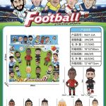 ZESTAW FIGURKI 8PCS PIŁKARSKI Z PIŁKARZAMI K ZAWIESZKA PIŁKA NOŻNA