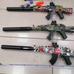 ZABAWKA PISTOLET NA BATERIA KULKI ZELOWE 2165242