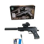 ZABAWKA PISTOLET NA BATERIA KULKI ZELOWE 2165249