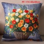 Poszewki dwustronne wielkanocne Rozmiar: 45x45cm_Paczka: 12 szt mix