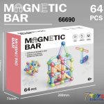 ZABAWKA KLOCKI MAGNETIC 64PCS 4188717