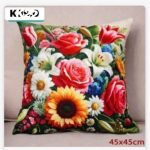 Poszewki dwustronne wielkanocne Rozmiar: 45x45cm_Paczka: 12 szt mix 9687007