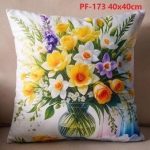 Poszewki dwustronne wielkanocne Rozmiar: 45x45cm_Paczka: 12 szt mix 9687009