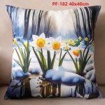 Poszewki dwustronne wielkanocne Rozmiar: 45x45cm_Paczka: 12 szt mix 9687010