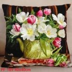 Poszewki dwustronne wielkanocne Rozmiar: 45x45cm_Paczka: 12 szt mix 9687013