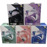 Słuchawki dla Dzieci Kocie uszy Bluetooth
